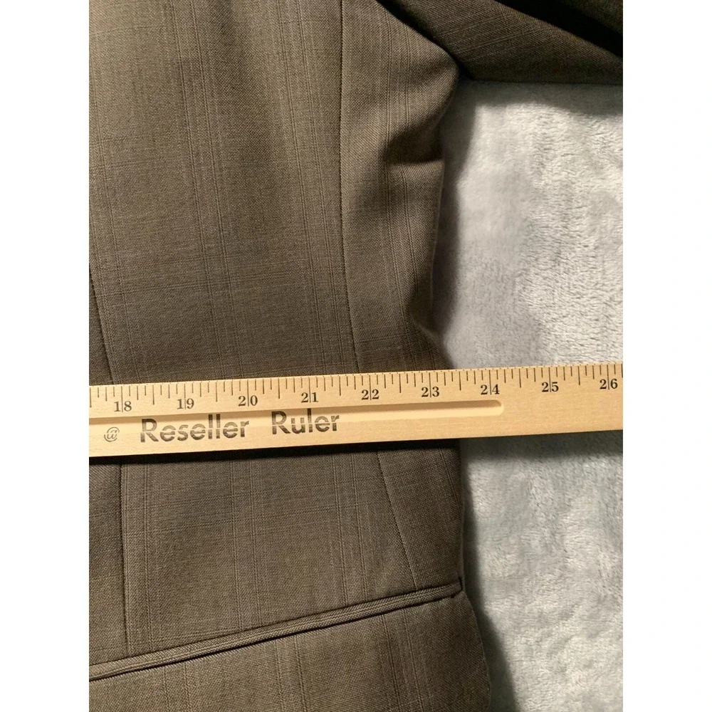 Pronto Uomo Sport Coat Mens 50R Wool Brown Two Button Double Vented Window Pane
